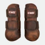 Cwd - Guêtres Cuir Velcro Marron
