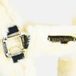 Kentucky Horsewear – Licol Mouton Plaque Blanc / Or – Image 2