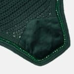 Kentucky Horsewear – Bonnet Velvet Pearls Vert Sapin – Image 2