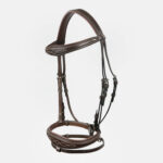 Dyon - Bridon muserolle Combinée Anatomique Marron – Image 2