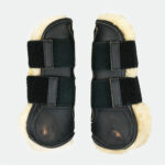 Cwd - Guêtres Mouton Amovible Cuir Velcro Noir – Image 2