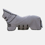 Kentucky Horsewear - Couverture anti-mouches avec couvre cou Gris
