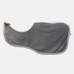 RG Italy - Couvre Rein Polaire Motif VIchy gris rose