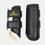 Kentucky Horsewear - Guêtres fermées Cuir Antérieur Noir