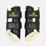 Kentucky Horsewear - Guêtres fermées Cuir Antérieur Noir – Image 2